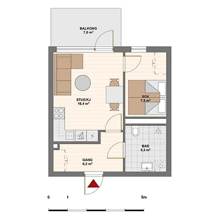 公寓 Sweet Little Penthouse, Amazing View 特罗姆瑟